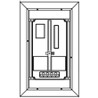 W1A0-R ELSTA-MOSDORFER ZVR-W-1Z-A-0GF Kst.-Zählerverteiler B300xH521xT225 IP43 Produktbild