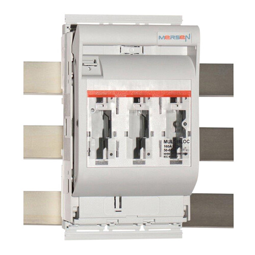 3.084.000 MERSEN MULTIBLOC 00.RST9 NH- Lasttrennschalter 160A 3-p. SAS60 M8 Produktbild Front View L