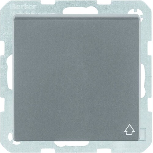 47516086 BERKER Q.x SSD mit Klappdeckel, anthrazit samt Produktbild Front View L