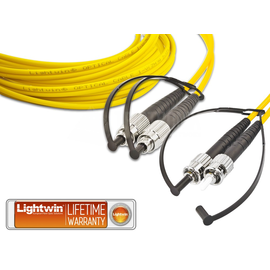 LDP-09 FC-ST 10.0 Lightwin Duplex LWL 9/125µm, FC-ST, 10.0m OS1/OS2 Produktbild