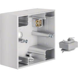 10419939 BERKER S.1 AP-Gehäuse 1fach alu matt Produktbild front M