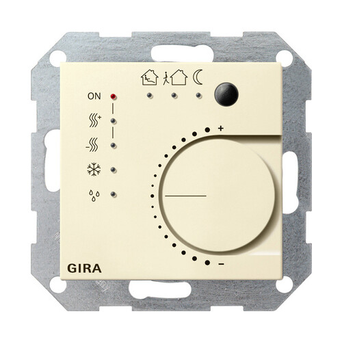 210001 GIRA KNX Stetigregler System 55 Cremeweiß Produktbild Front View L