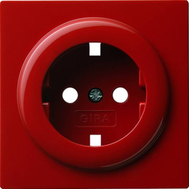 092043 GIRA Abdeckung SCHUKO S Color Rot Produktbild