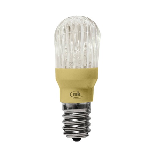 014-450 MK LED Prisma Bulb E14, 5 warm weiße LEDs, klare Kappe, 12V, 0,5W Produktbild Front View L