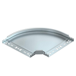 6041014 OBO RBM 90 330 FS Bogen 90° mit Schnellverbindung 35x300 Stahl bandverz. Produktbild