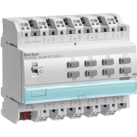 75318108 BERKER KNX Jalousieaktor 8fach REG Produktbild front M