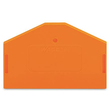 280-313 WAGO ABSCHLUSS U. ZWISCHENPLATTE ORANGE Produktbild