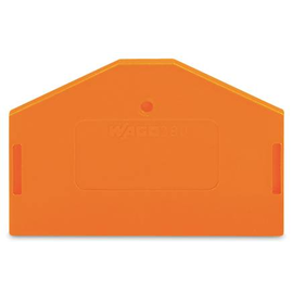 280-313 WAGO ABSCHLUSS U. ZWISCHENPLATTE ORANGE Produktbild