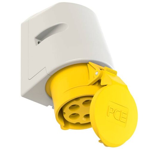 115-4 PCE Wandsteckdose IP44 110V 5x16 Produktbild Front View L