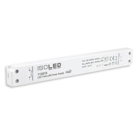 112019 Isoled Trafo 24V/DC,0-30W ultraslim,251x30x16mm Produktbild