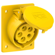 415-4 PC-E Anbaudose schräg 16A 5p 4h IP44/54 Produktbild front S