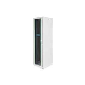 DN-19-42U-6/6-D DIGITUS 19 Zoll Schrank mit Glastür Grau 42HE B600xT600mm Produktbild