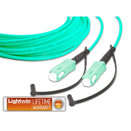 LSP-50 SC-SC 1.0 OM3 Lightwin LWL Patchkabel Simplex OM3 Produktbild front M