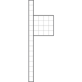 024070 SIEDLE BG/KSF 611-10 G-R W freist. Säule m. Briefkasten-Gehäuse Produktbild