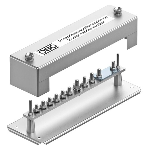 5015057 Obo 1810 Potentialausgleichsschiene  348mm  Stah Produktbild