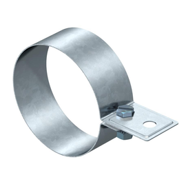 5350115 Obo 301 DIN 110 Regenrohrschelle 110mm Stahl bandverzinkt Produktbild front M
