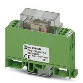 2941646 Phoenix Relais-Modul 24VDC 1S EMG 17-REL/KSR-G 24/2E/SO38 Produktbild front M