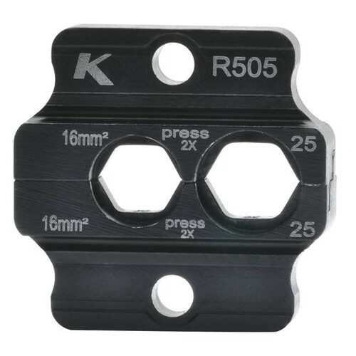 R505 Klauke Preisseinsatz K50er-REihe f. Rohrkabel/Verbinder normal 16+25QMM Produktbild Front View L