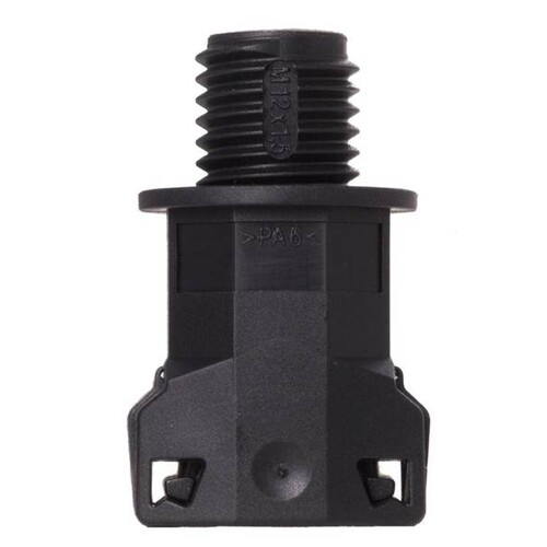 43805001 SEM Fast 16 ISO Verschraubung gerade NW10 RAL9005 schwarz Produktbild Front View L