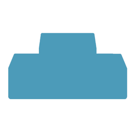 1791170000 WEIDMÜLLER ZAP/TW ZDK1.5 BL Abschluss- und Zwischenplatte Produktbild front M