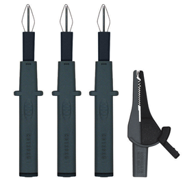 2146183 AMPROBE Zubehörset UNIDREH 4-8mm Prüfspitze Krokokl. inkl. Tasche Produktbild front M