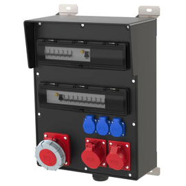 9543014 PCE Vollgummiverteiler 527x400x205mm IP54 geschl.Kunststoffdeck Produktbild