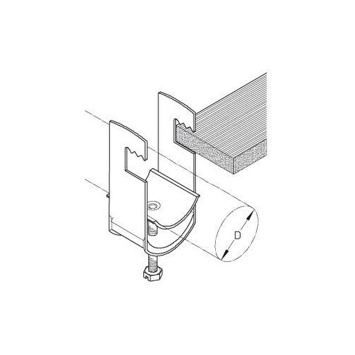 0003763 PUK K 44 U Kabelschelle Produktbild Front View L