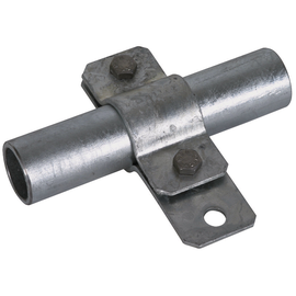 410038 DEHN Erdungsrohrschelle D 17mm m. Anschlussbohrung D 11mm St/tZn Produktbild front M