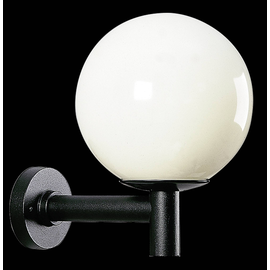 660800 Albert Wandleuchte Schwarz / Opal Produktbild front M