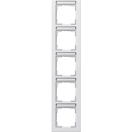 111529 Gira Rahmen 5-fach BSF senkrecht E2 Reinweiss Produktbild