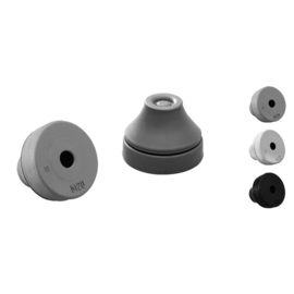 G502-1020-01 Jacob Dichtungsdurchführung grau RAL7035 Produktbild front M