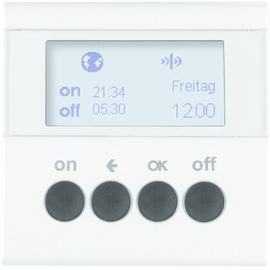 85745289 BERKER KNX Funk S.1/B.x Zeitschaltuhr, quicklink, polarweiß glz. Produktbild