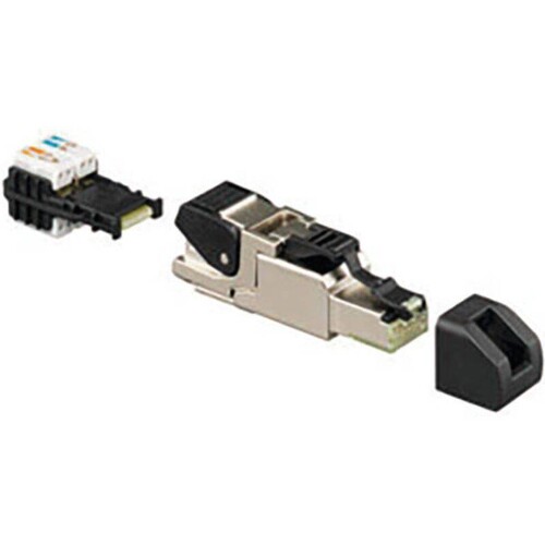 13900320 RUTENBECK Cat.6A iso-Universal- stecker, RJ45, geschirmt, AWG 27-22 Produktbild Front View L