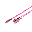 DK-2532-01/4 Digi LWL Patchkabel Duplex OM4 SC-LC 1m Produktbild