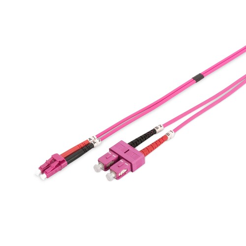 DK-2532-01/4 Digi LWL Patchkabel Duplex OM4 SC-LC 1m Produktbild