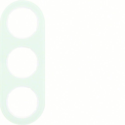 10132009 BERKER Serie R.Classic Rahmen 3fach, Glas, polarweiß Produktbild
