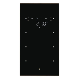 75643135 Berker BERKER TS Sensor 3fach Glas mit RTR schwarz konfiguriert Produktbild front M