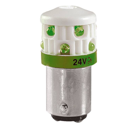 27808 SIRENA LED Leuchtmittel 24V AC/DC grün Sockel BA15d, Ausf. LD 103 Produktbild