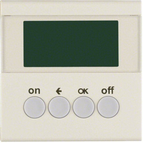 85745282 BERKER KNX Funk S.1 Zeitschalt- uhr, quicklink, weiß glänzend Produktbild Front View L