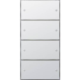 2035112 Gira KNX Tastsensor 3 Komfort 4fach (2+2) Flächenschalter Reinweiß Produktbild