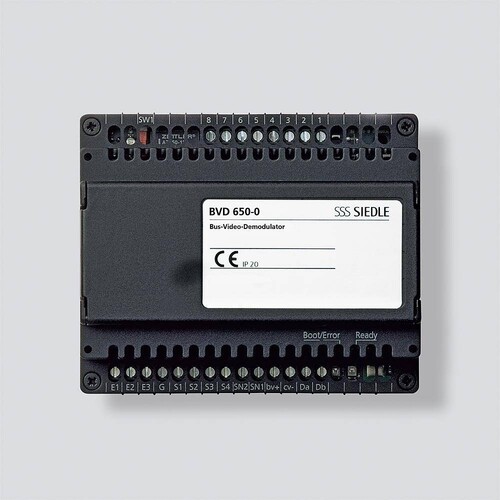 039801 Siedle BVD 650 0 Bus Video Demodulator, schwarz Produktbild