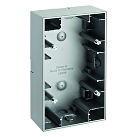 10427003 BERKER K.5 Aufputz-Gehäuse 2fach für senkrechte Montage, Aluminium Produktbild front M