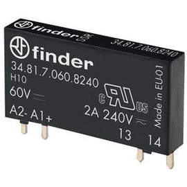 34.81.7060.8240 Finder Optokoppler 1S Eingang 60VDC Ausgang 2A 240VAC Produktbild