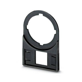 0827446 Phoenix CARRIER-EMP 22 (27X12,5) Schildträger schwarz unbeschriftet Produktbild front M