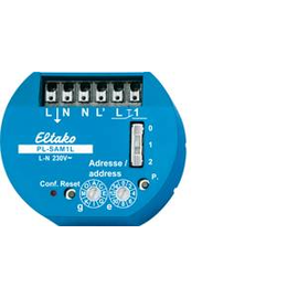 31100001 ELTAKO PL-SAM1L Powerline Stromstoss/Schaltrel. 1Kanal 53x43x25mm Produktbild