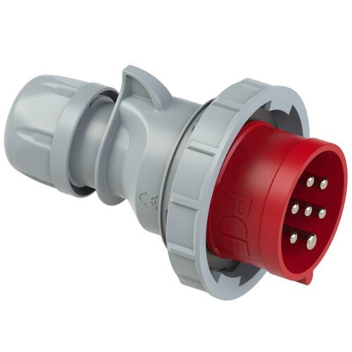 0272-6v PCE CEE-Stecker 7x32A IP66/67 Shark 7-pol. 32A Produktbild Front View L