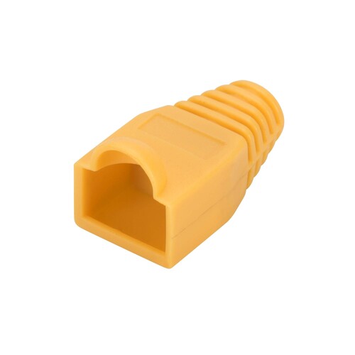 A-MOT/Y/8/8 Assmann RJ45 Knickschutzhülle GELB 8P8C Knickschutzh Produktbild Front View L