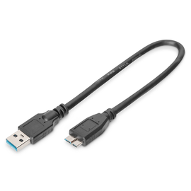 AK-300117-003-S Classic USB 3.0 KAB.A/STm.B/ST 0,25m UL zertifiziert,AW Produktbild front M