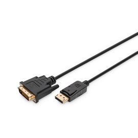 AK-340306-020-S Basic DisplayP.Kabel STDVI D ST 2m AWG 32, schwarz, Adapter Produktbild