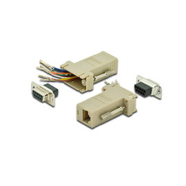 AK-610516-000-I Classic Modular Adapter DS09BURJ45 D Sub Buchse 09pol. RJ45 Produktbild front M